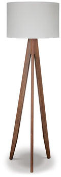 Dallson Wood Floor Lamp (1/CN) - Brown
