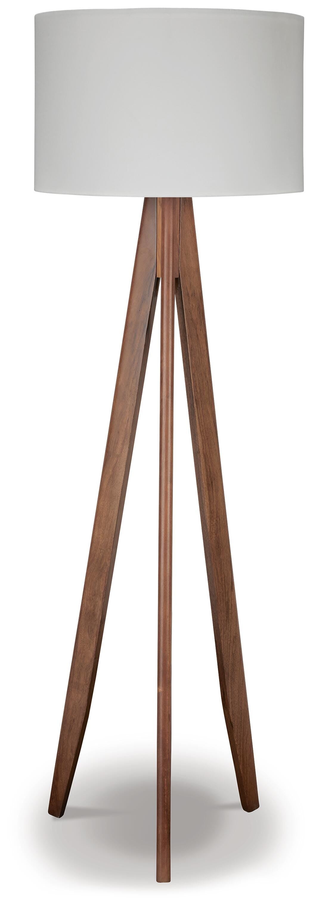 Dallson Wood Floor Lamp (1/CN) - Brown