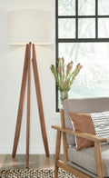 Dallson Wood Floor Lamp (1/CN) - Brown