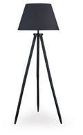 Orhan Wood Floor Lamp (1/CN) - Black