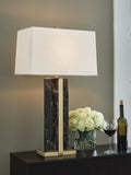 Neonish Marble Table Lamp (1/CN) - Black/Gold Finish