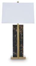 Neonish Marble Table Lamp (1/CN) - Black/Gold Finish