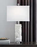 Malise Alabaster Table Lamp (1/CN) - White
