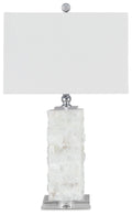 Malise Alabaster Table Lamp (1/CN) - White