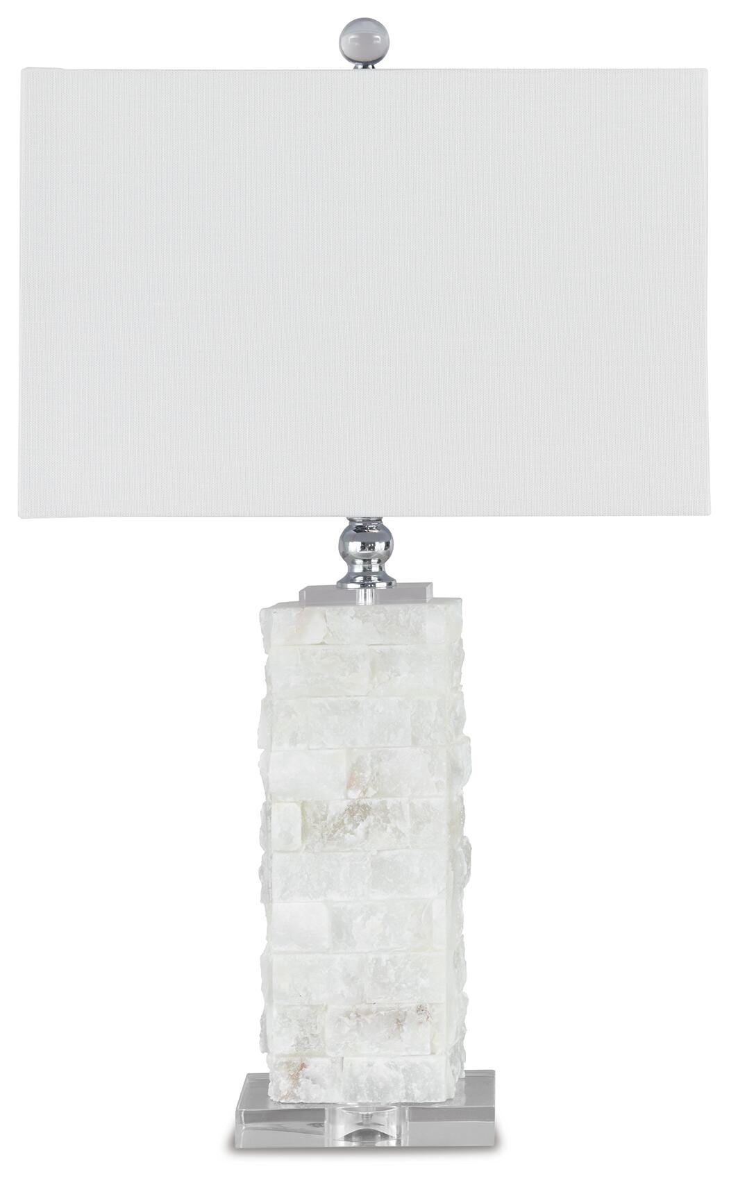 Malise Alabaster Table Lamp (1/CN) - White