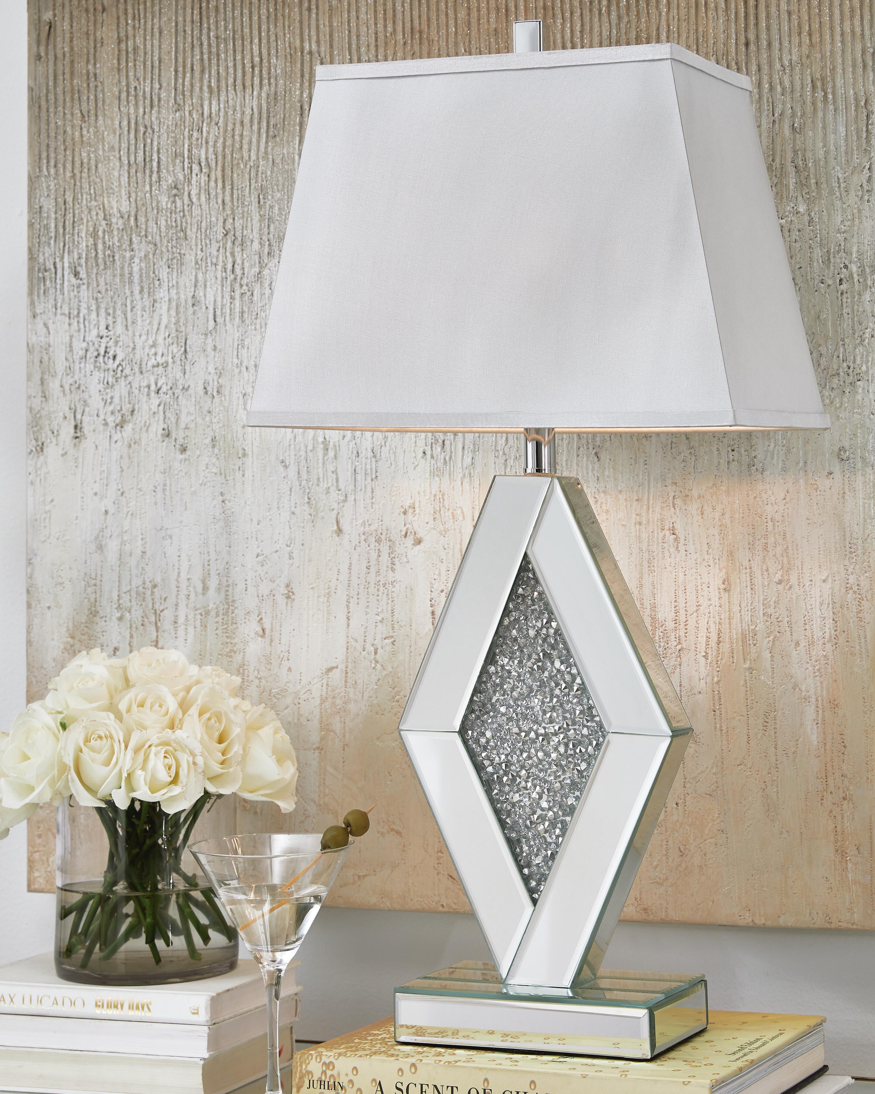 Prunella Mirror Table Lamp (1/CN) - Silver Finish
