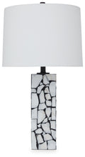 Macaria Marble Table Lamp (1/CN) - White/Black