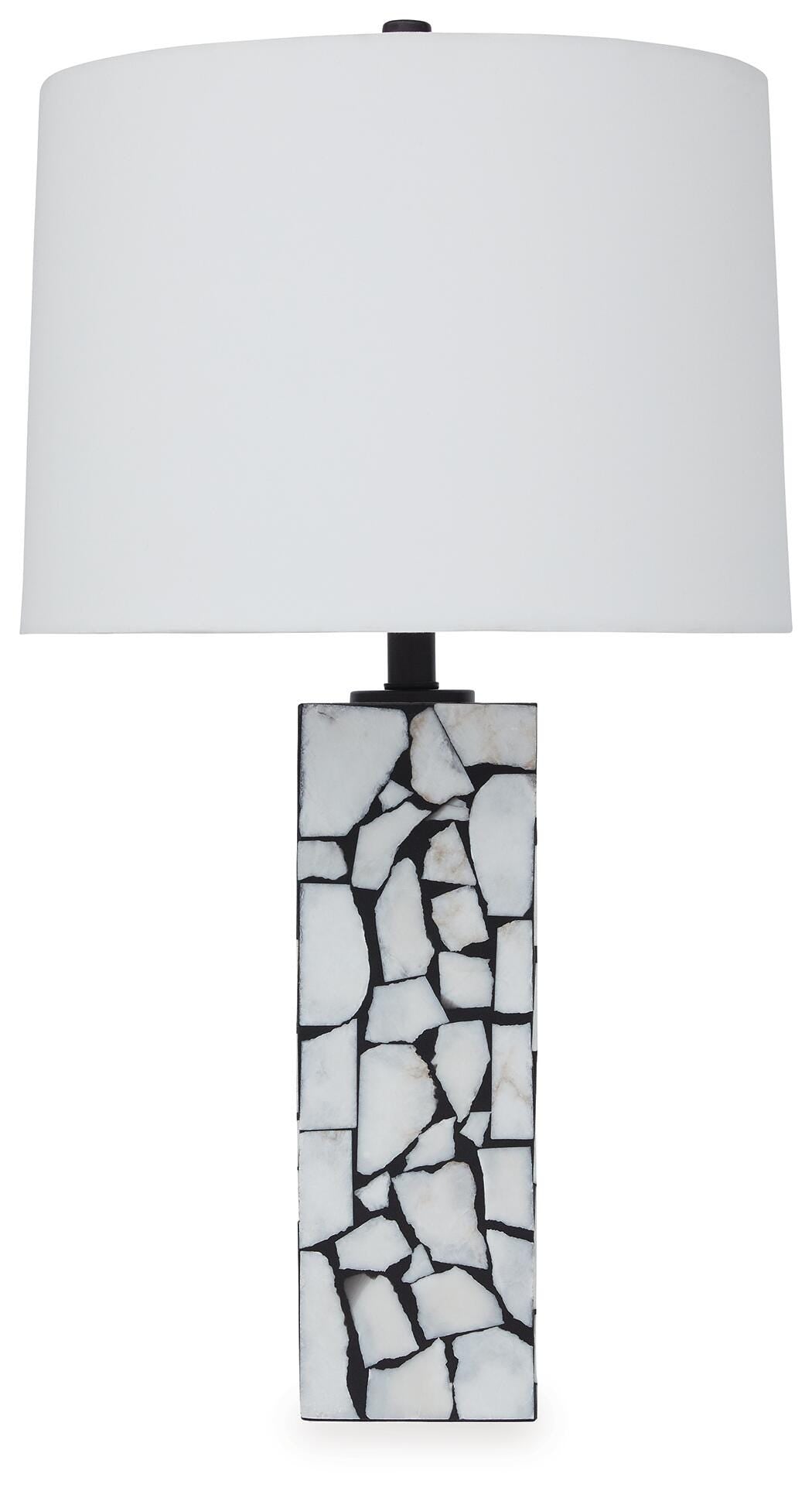 Macaria Marble Table Lamp (1/CN) - White/Black