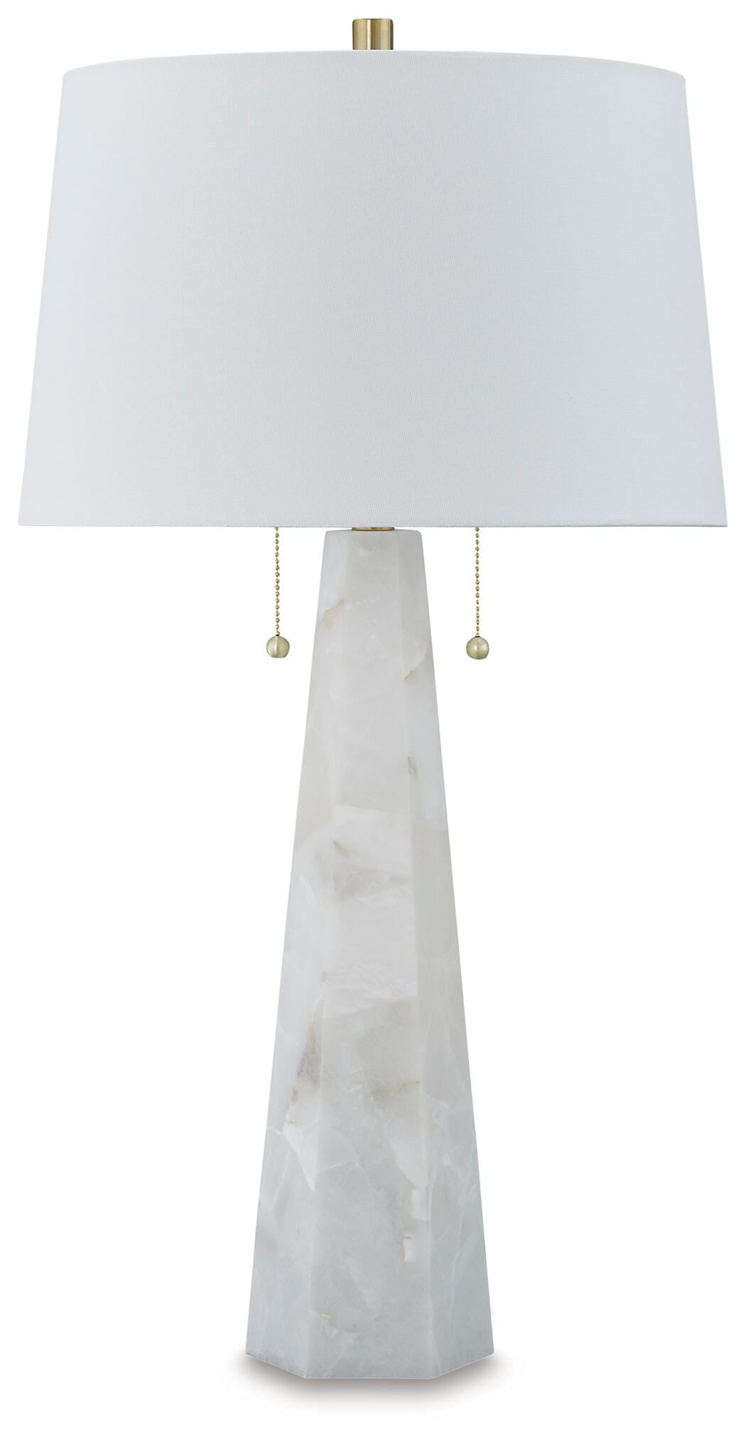 Laurellen Alabaster Table Lamp (1/CN) - White