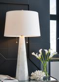 Laurellen Alabaster Table Lamp (1/CN) - White