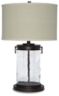 Tailynn Glass Table Lamp (1/CN) - Clear/Bronze Finish