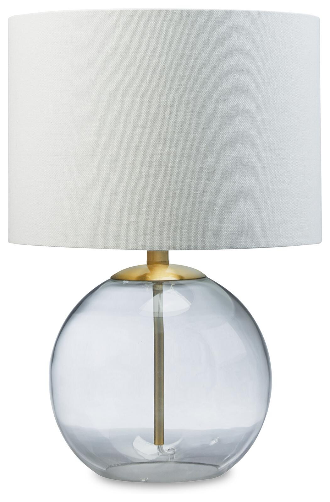Samder Glass Table Lamp (1/CN) - Clear/Brass Finish