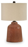 Aaleahya Glass Table Lamp (1/CN) - Rust