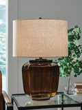 Bainmore Glass Table Lamp (1/CN) - Amber