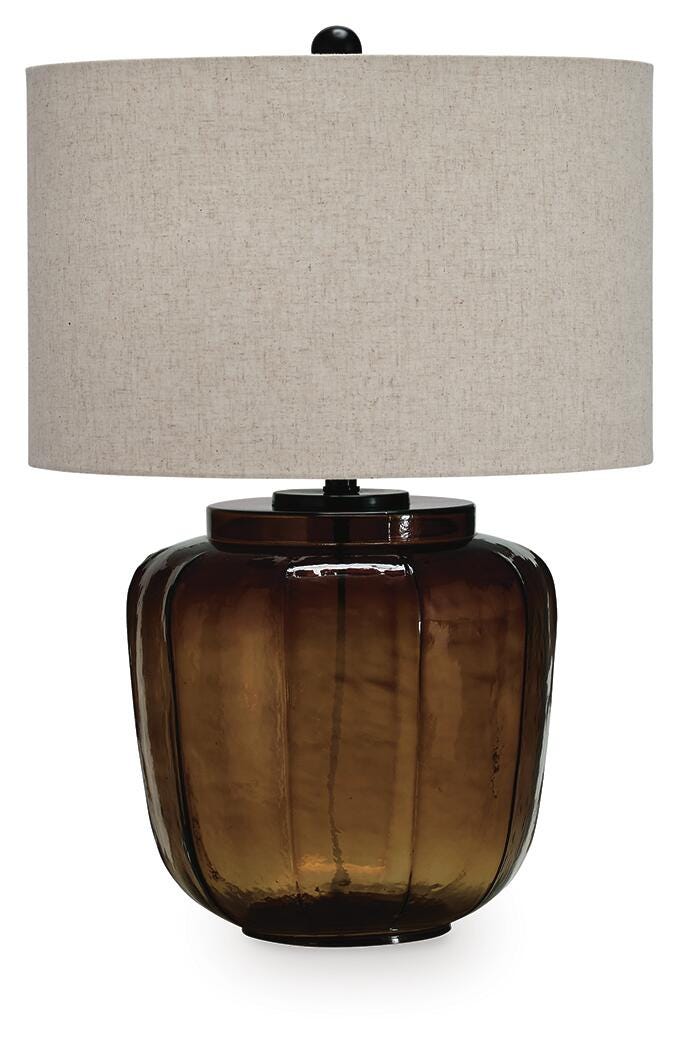 Bainmore Glass Table Lamp (1/CN) - Amber