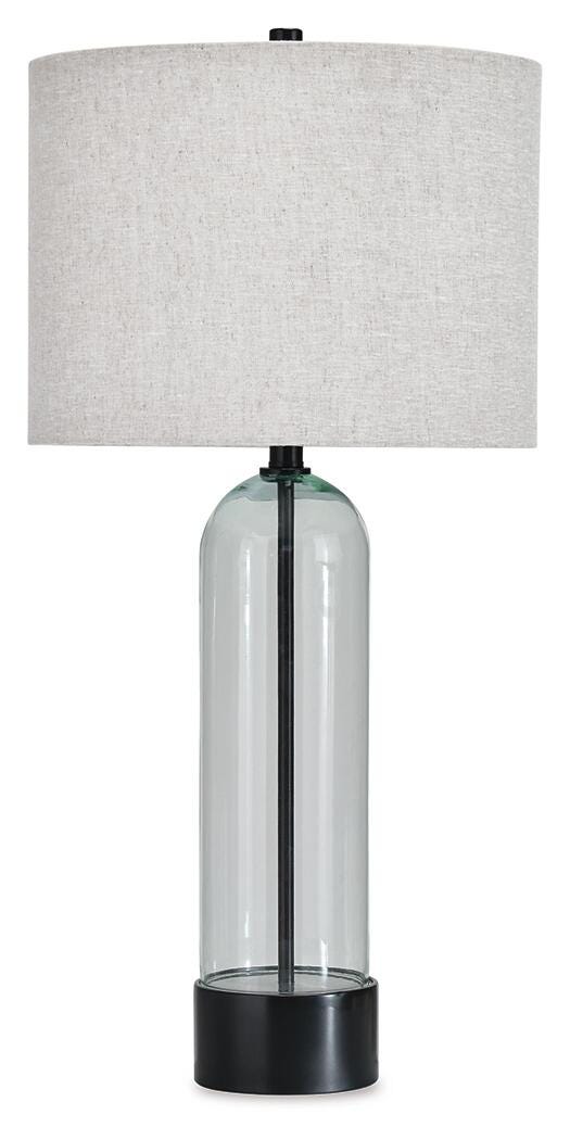 Kerrbrook Glass Table Lamp (1/CN) - Clear/Black