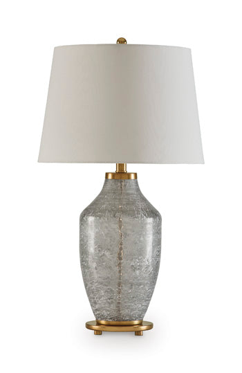 Abbriel Glass Table Lamp (1/CN) - Antique Green