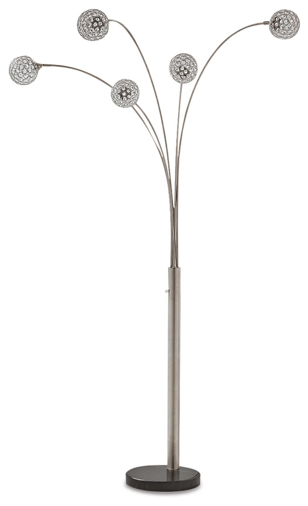 Winter Metal Arc Lamp (1/CN) - Silver Finish