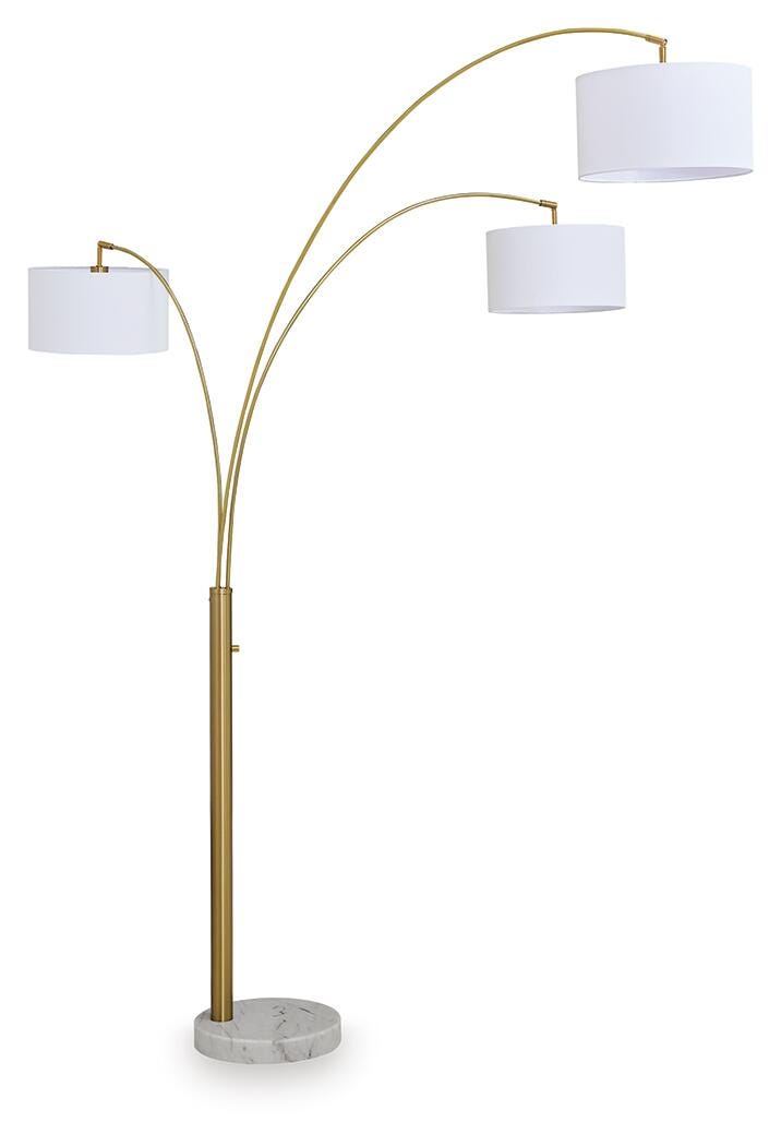 Valo Metal Arc Lamp (1/CN) - Gold Finish