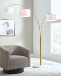 Valo Metal Arc Lamp (1/CN) - Gold Finish