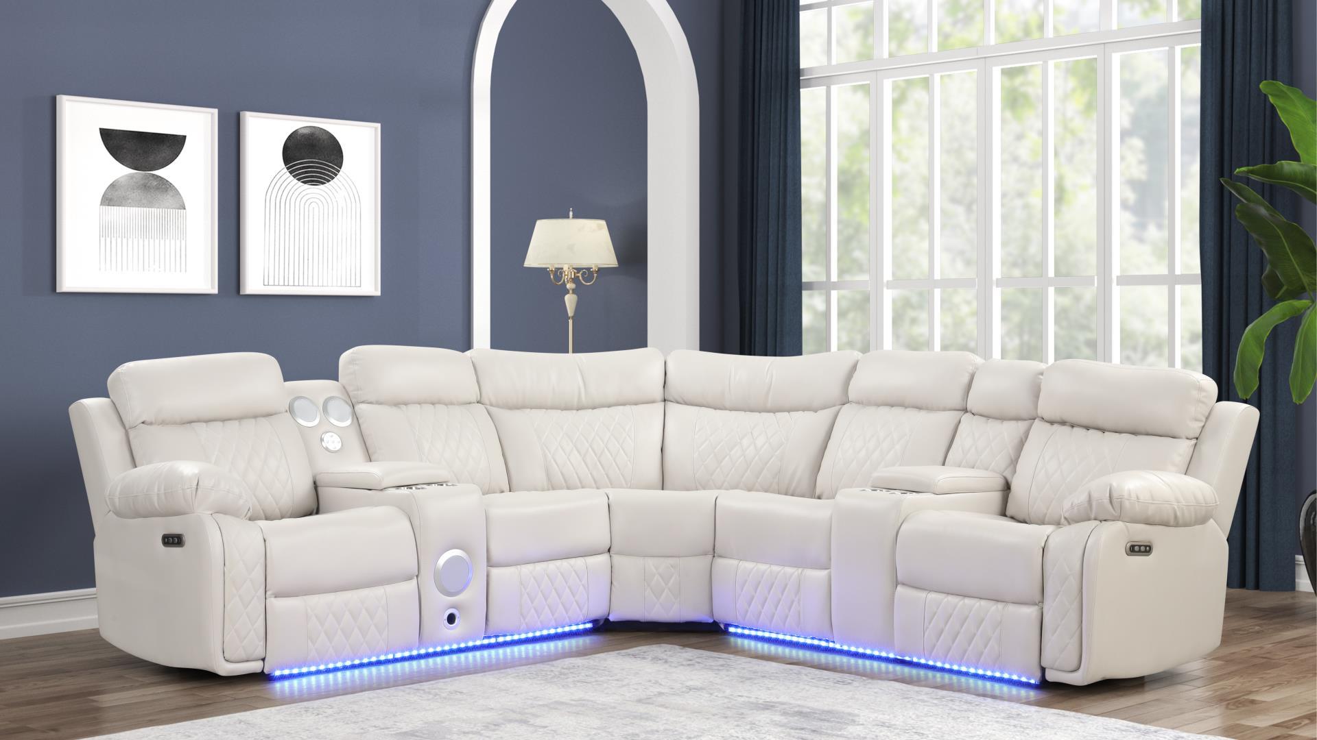 Lacrosse Sectional Sofa Ice