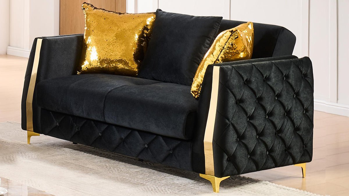 Lippa Living Room Collection - Black