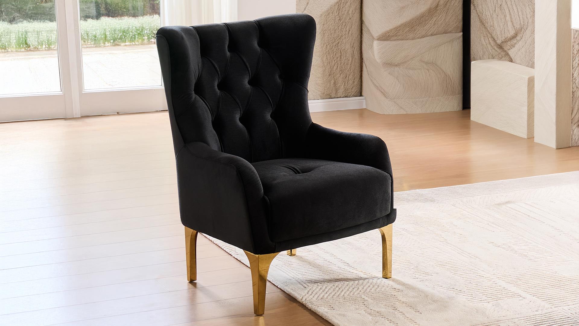 Lippa Living Room Collection - Black
