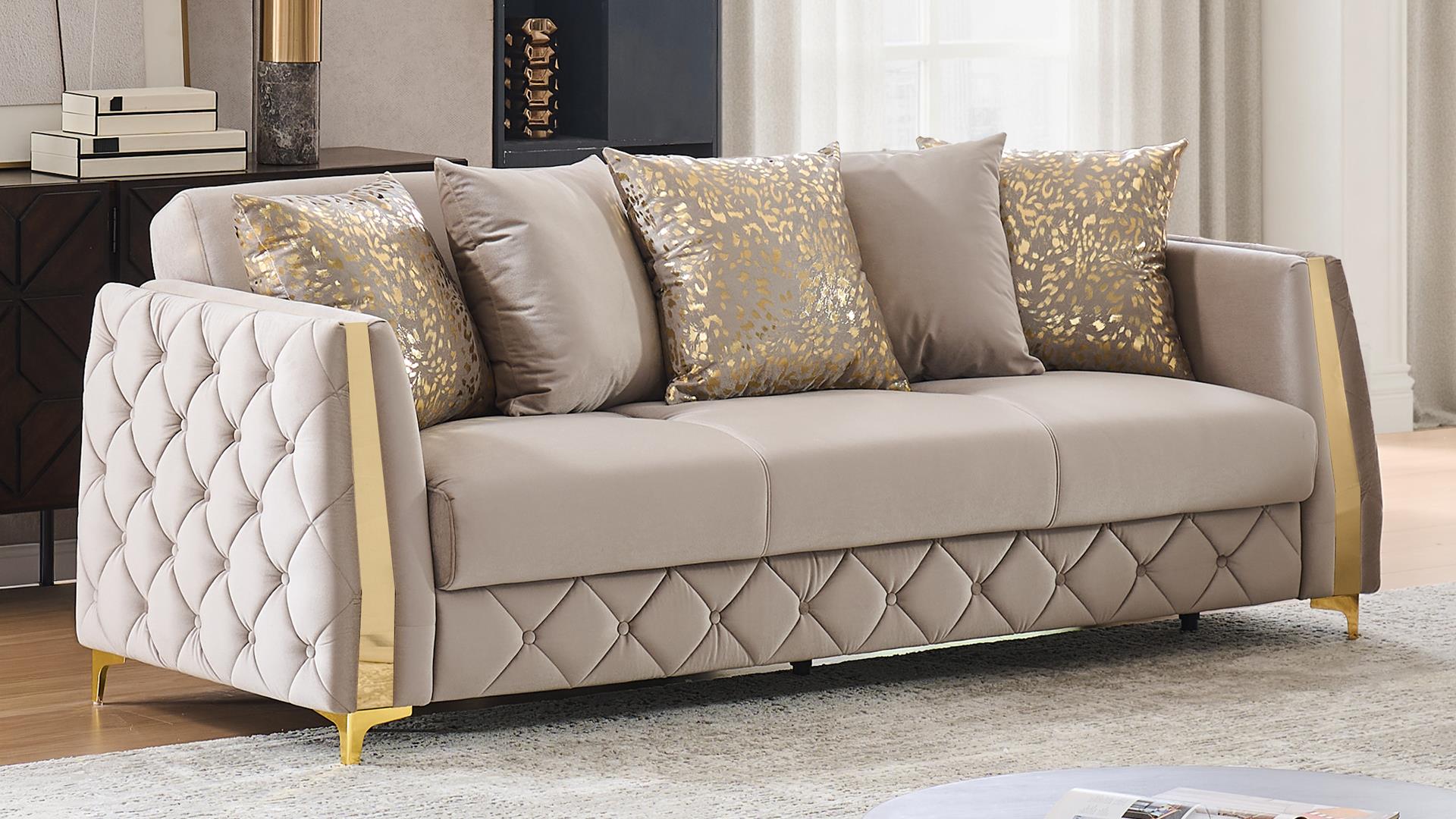Lippa Living Room Collection - Taupe