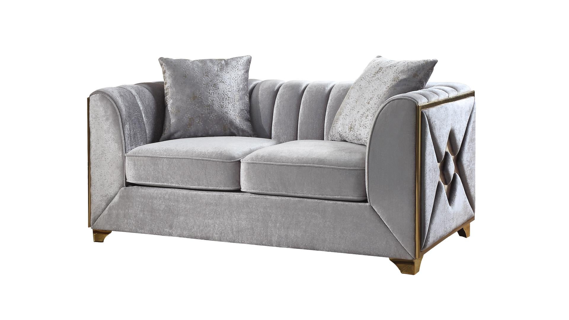 Velencia Living Room Collection - Silver