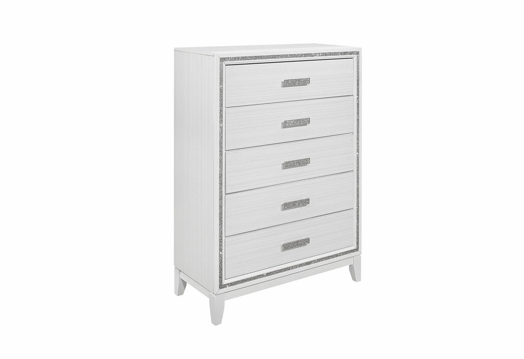 LILY WHITE QUEEN BEDROOM SET 5PCS