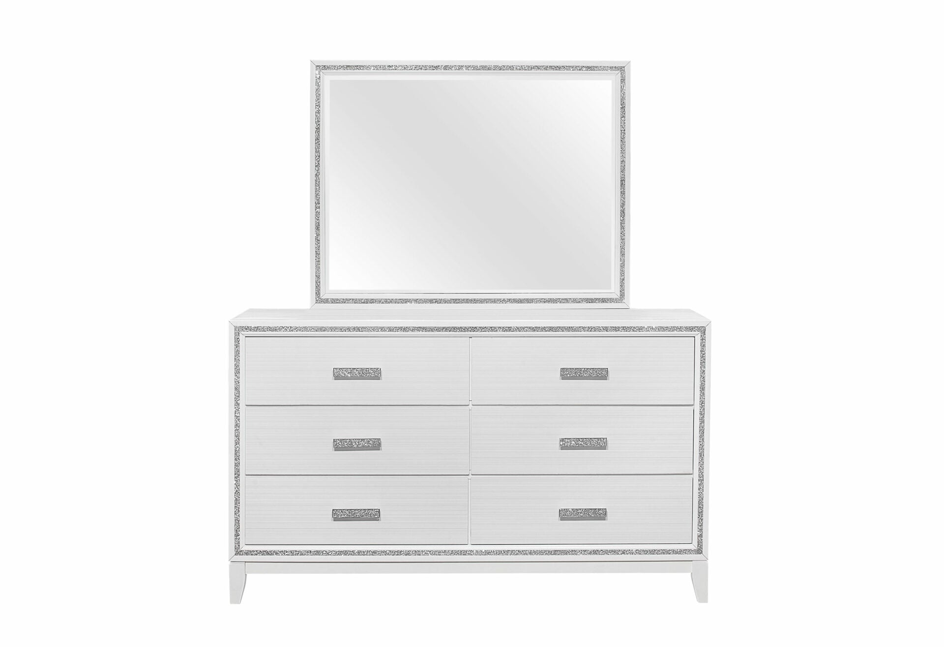 LILY WHITE QUEEN BEDROOM SET 5PCS
