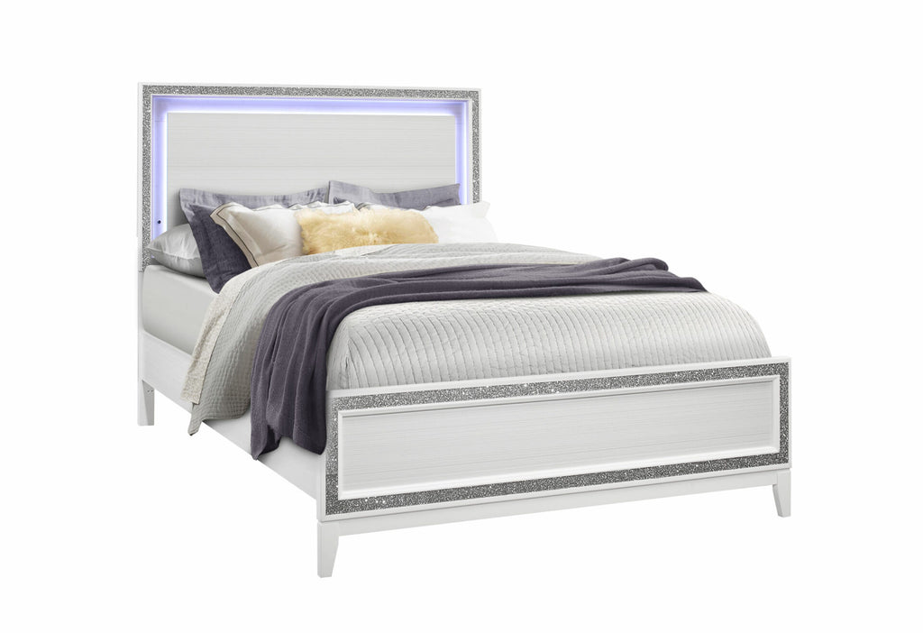 LILY WHITE QUEEN BEDROOM SET 5PCS