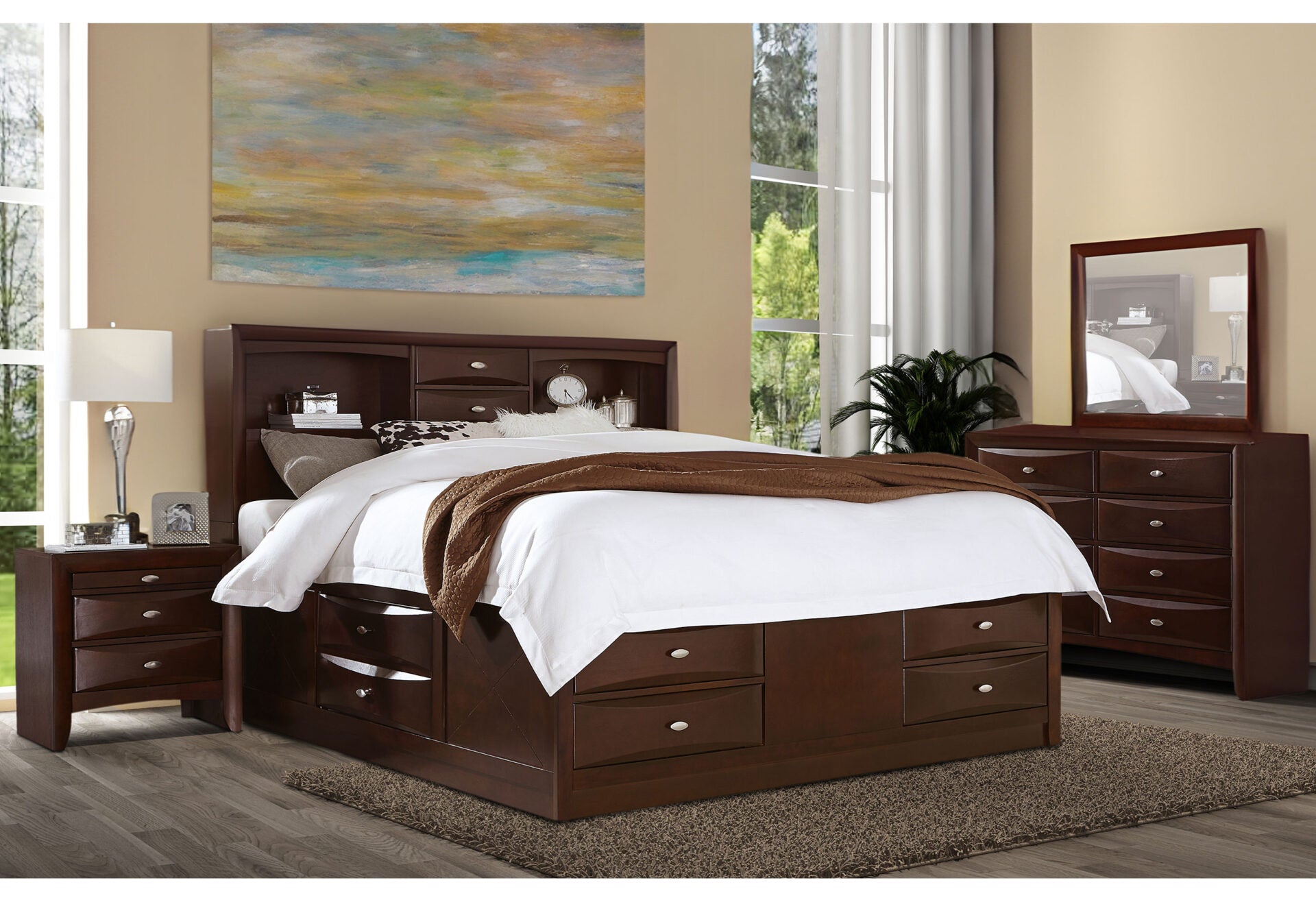 Linda Bedroom Collection - Merlot