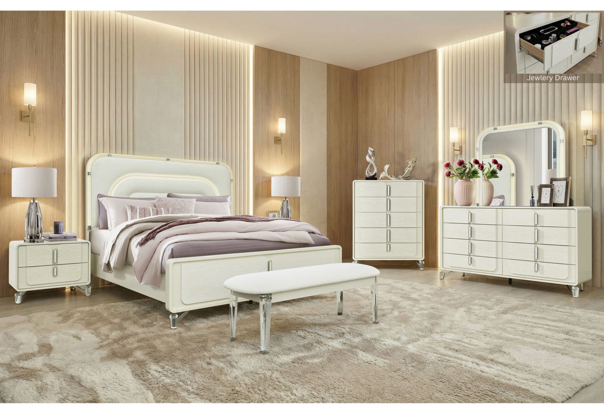 Lyra Bedroom Collection - Beige
