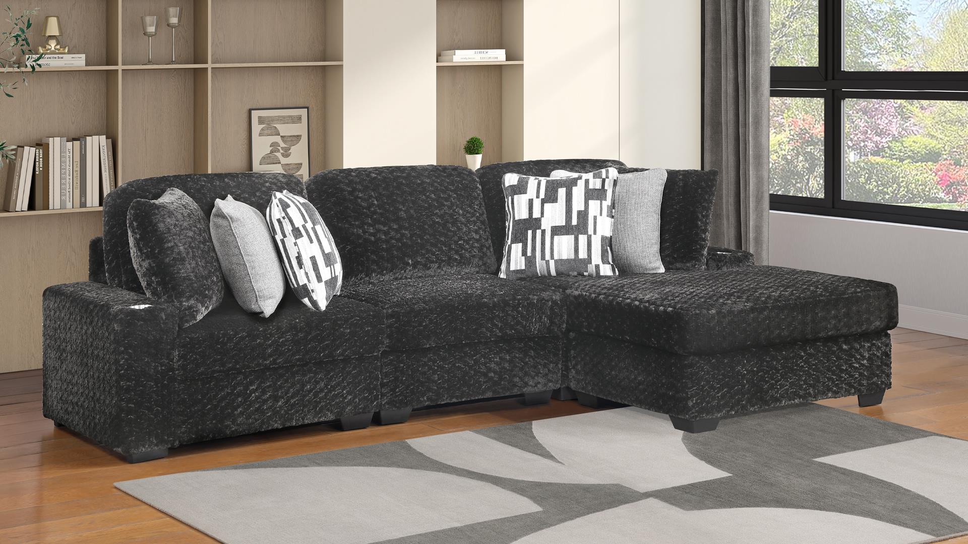MAGNUM SECTIONAL IN GRAY