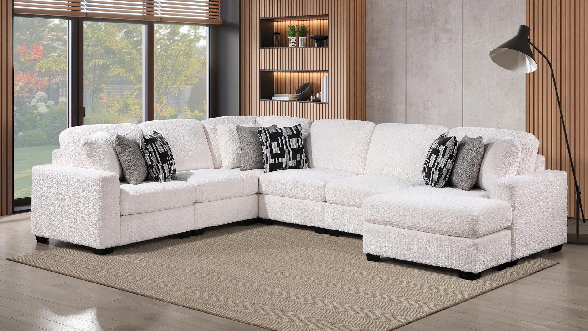 MAXWELL SECTIONAL IN CREAM