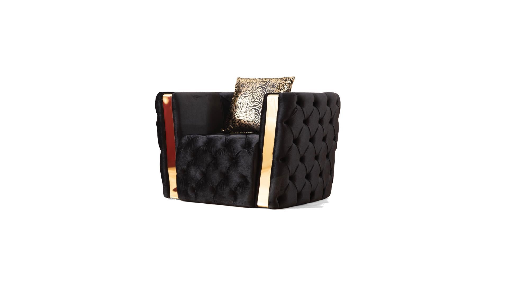 Naomi Living Room Collection - Black
