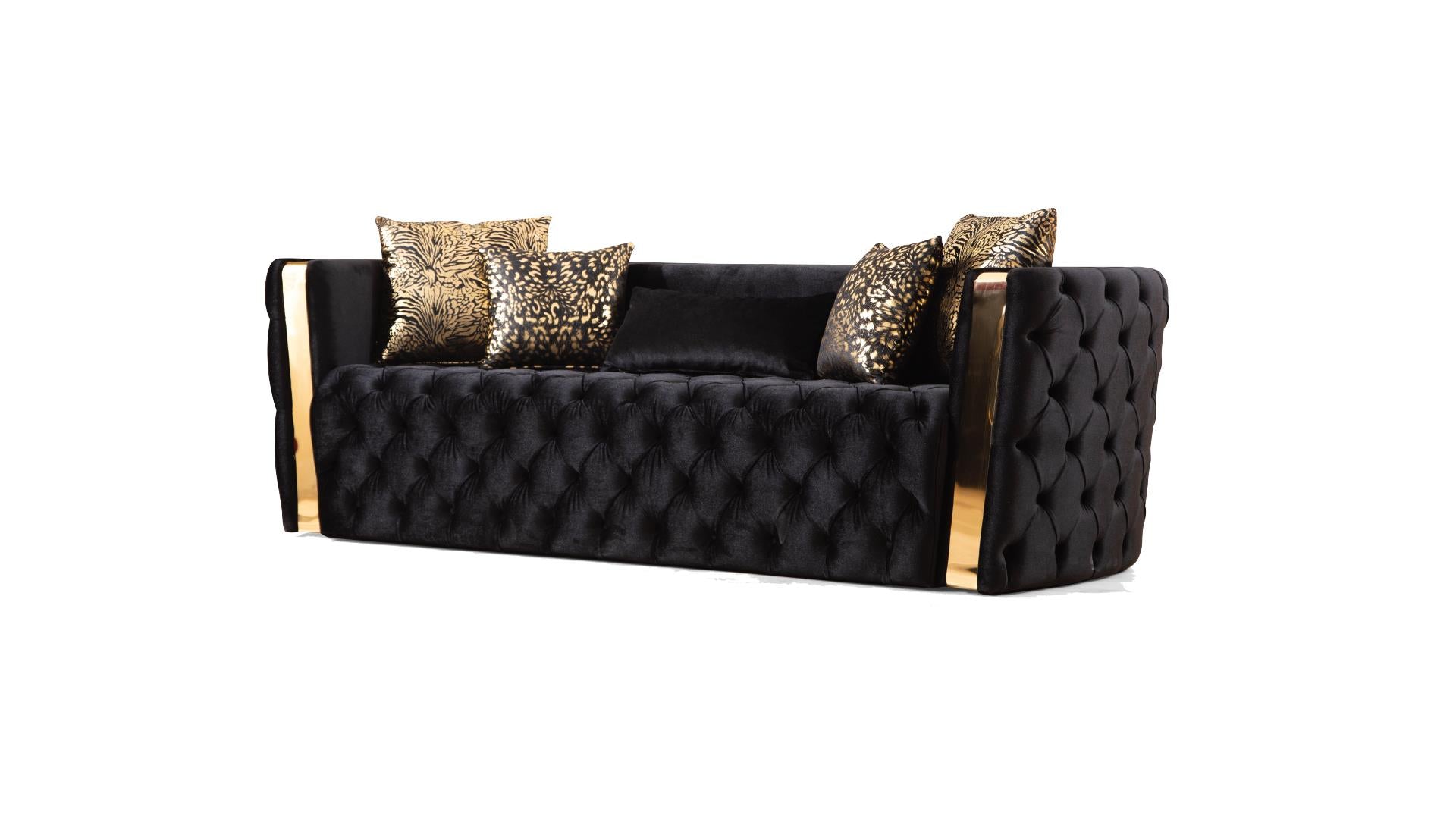 Naomi Living Room Collection - Black