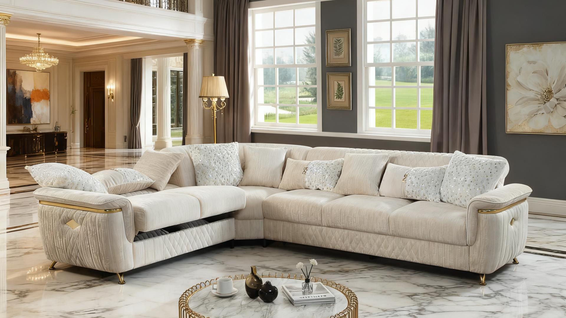 Argo Sectional Cream