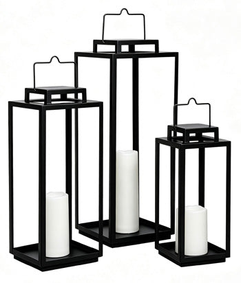 Gilmerland Lantern Set (3/CN) - Black