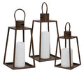 Elmsworth Lantern Set (3/CN) - Brown