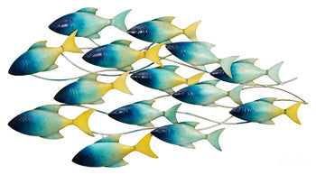 Dullcott Wall Decor - Blue/Teal/Yellow