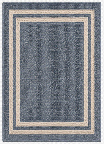 Laddsworth Rugs Collection - Blue/Ivory