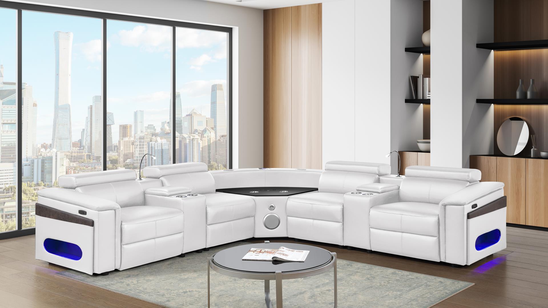 Nova Sectional Sofa in White