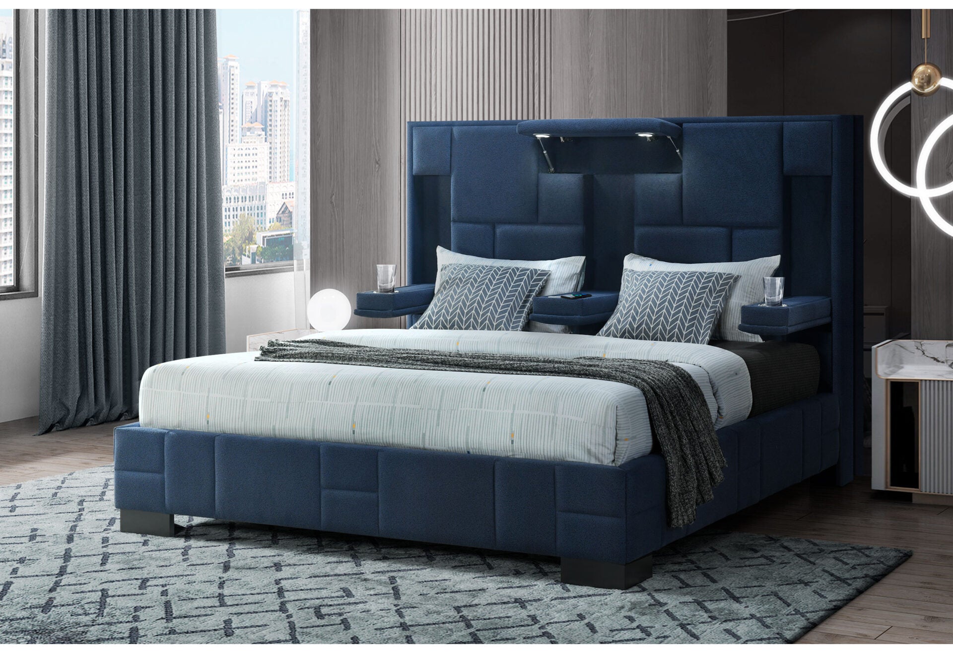 Oscar Bedroom Collection - Navy Blue