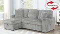 Plush Sectional Sofa Gray