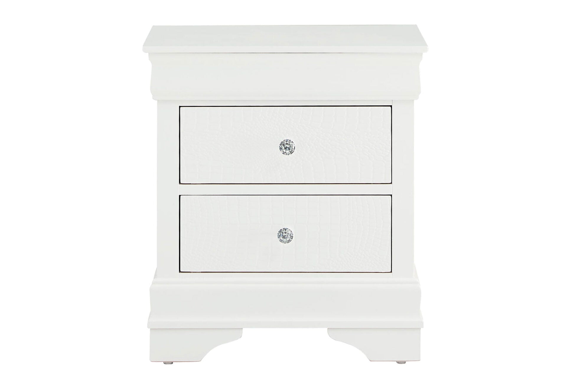 Pompei Bedroom Collection - Metallic White