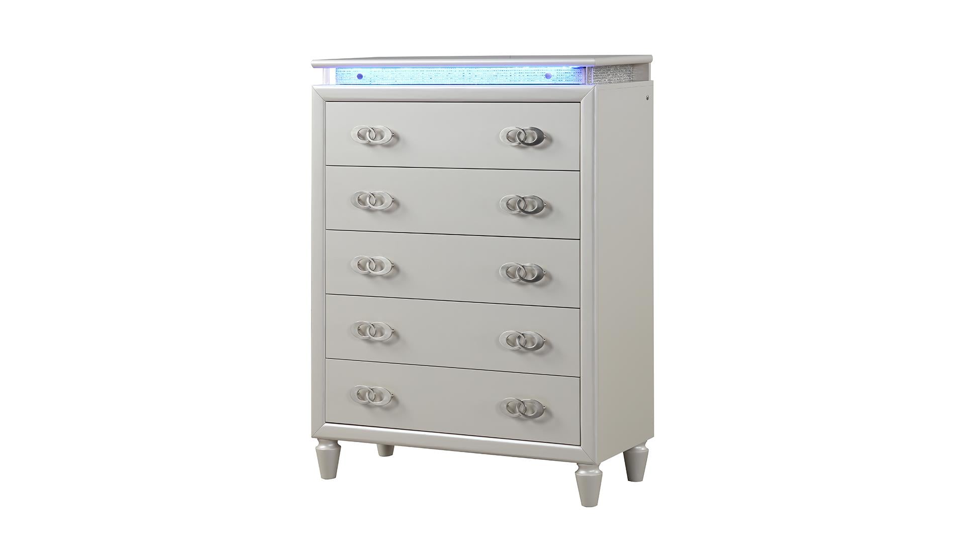 Perla Bedroom Collection - Milky White