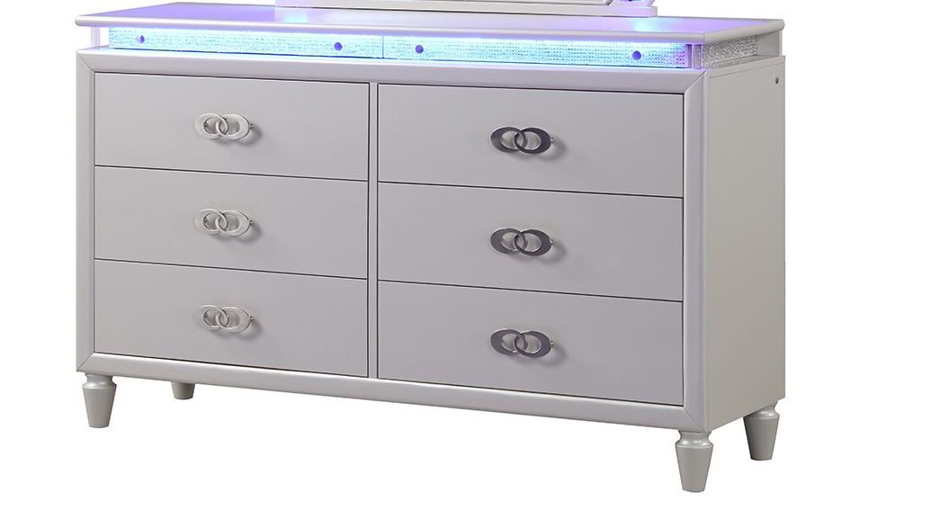 Perla Bedroom Collection - Milky White