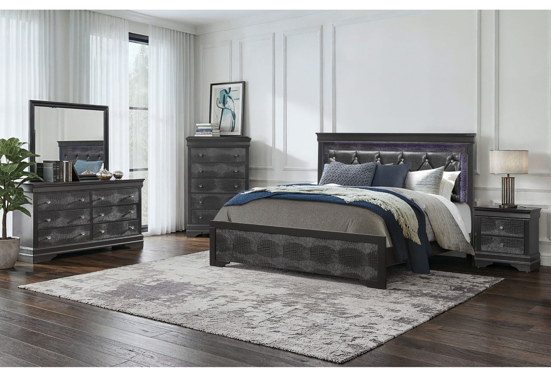 Pompei Bedroom Collection - Grey